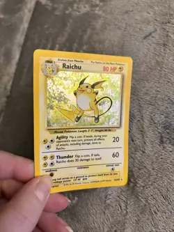 Pokemon TCG Raichu Base Set 14/102 Holo 1999-2000 Wizards Base Set Holo Rare - Image 2