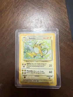 Pokemon TCG Raichu Base Set 14/102 Holo 1999-2000 Wizards - Image 1