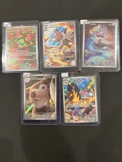 Pokemon 5 Card Full Art Lot From Journey Together - Image 1