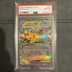 2024 Pokemon Sv8 JP Pikachu Ex Super Electric Breaker #33 PSA 10 Gem Mint Card - Image 1