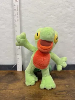 Pokemon Treecko Plush Retired 2004 Game Freak Hasbro 10” Stuffed Animal No Tag - Image 1