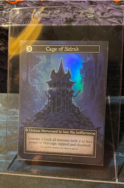 NM FOIL Cage of Sidrak Unique Sorcery Contested Realm Gothic Freshly Pulled - Image 1