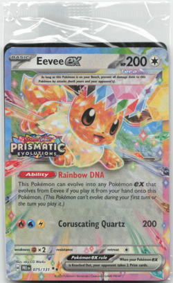 Eevee ex 075/131 Sealed Prismatic Evolutions Stamp Promo Pokemon Card NM - Image 1