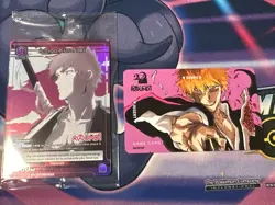 Round 1 x Bleach Game Card and Ichigo Kurosaki Union Arena Sealed Promo Card - Image 1