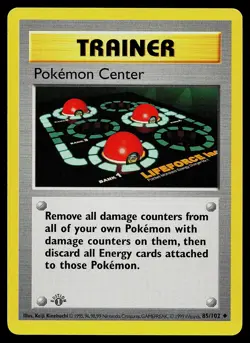 Pokemon Card - Pokemon Center Base Set (Shadowless) 1st Edition 85/102 Uncommon - Image 1