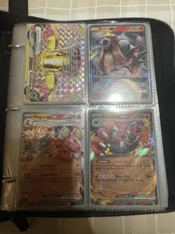 Pokemon TCG Card Lot & 4-Card Page Binder Holos & Illustration Rare NM - Image 3