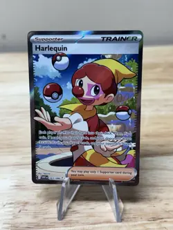 Harlequin 163/086 Holo Shiny Pokemon TCG Card White Flare 2025 NEAR MINT - Image 1
