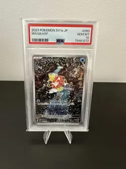 PSA 10 Magikarp 080/073 AR Pokemon TCG Triplet Beat SV1a Japanese 2023 - Image 1