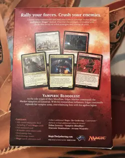 MTG Magic C17 Commander 2017 Deck English VAMPIRIC BLOODLUST Edgar Markov Sealed - Image 4