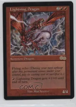 Lightning Dragon Magic: Urza's Saga #202 1998 - Image 1