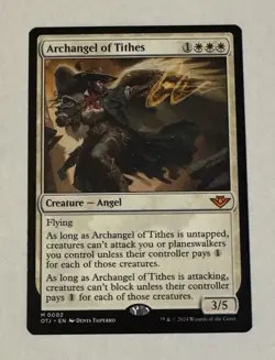 MTG Archangel of Tithes - Outlaws of Thunder Junction NM - Image 1