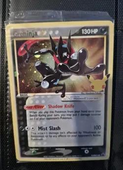 Greninja Gold Star SWSH144 - Sealed 25th Celebrations Black Star Promo Pokemon - Image 1