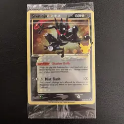 Pokemon Greninja Gold Star Promo Holo SWSH144 Celebrations 25th SEALED NM/LP - Image 1