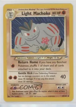 Light Machoke Pokemon Neo Destiny #49 2002 - Image 1