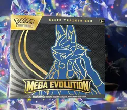 Pokemon TCG Mega Evolution Lucario Elite Trainer Box ETB NEW FACTORY SEALED - Image 1