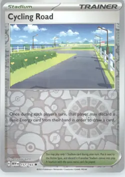 Cycling Road Reverse Holo Pokemon tcg SV: Scarlet & Violet 151 #157/165 - Image 1