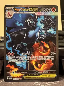2025 Pokemon Phantasmal Flames - 125/094 Mega Charizard X ex SIR FRESH PULL NM - Image 1
