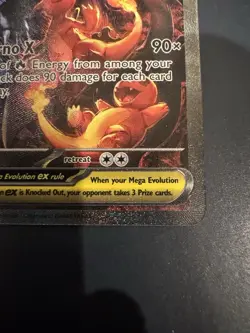 2025 Pokemon Phantasmal Flames - 125/094 Mega Charizard X ex SIR FRESH PULL NM - Image 4