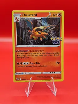 Pokemon TCG Pokemon GO #010/078 Holo Rare Charizard M/NM - Image 1