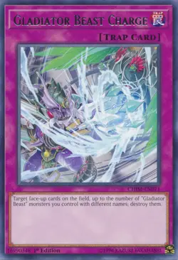 Gladiator Beast Charge - CHIM-EN071 - Rare - 1st Edition - Lightly Played - Image 1