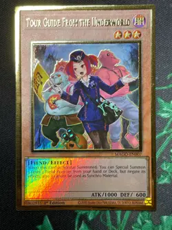 Yu-Gi-Oh! MAGO-EN007 Tour Guide From The Underworld Alt Art Maximum Gold NM/LP - Image 1
