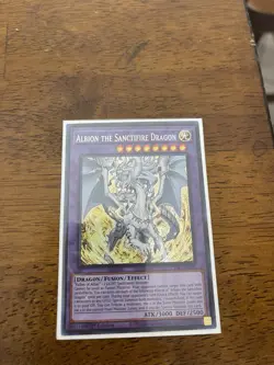 Yugioh Albion The Sanctifire Dragon CYAC-EN035 Secret Rare 1st Edition NM! - Image 1