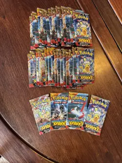 36 x Pokemon Scarlet & Violet Surging Sparks Booster Pack lot Factory Sealed - Image 1