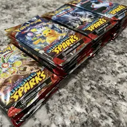 Pokemon Scarlet & Violet Surging Sparks Factory Sealed 36 Booster Pack lot - Image 2