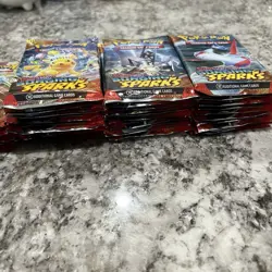 Pokemon Scarlet & Violet Surging Sparks Factory Sealed 36 Booster Pack lot - Image 3