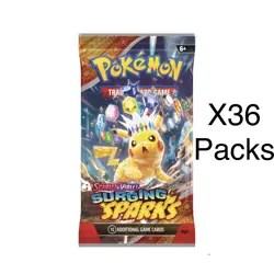 Pokemon Scarlet & Violet Surging Sparks Factory Sealed 36 Booster Pack lot - Image 1