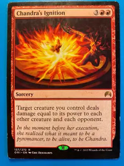 MTG 1x Chandra's Ignition # 137 Origins Modern Magic the Gathering Card x1 HP - Image 1
