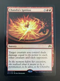 FOIL Chandra’s Ignition #137 MTG Magic Origins Red Rare NM - Image 1