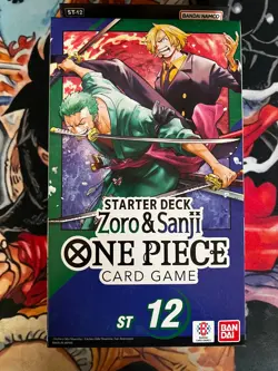 One Piece Card Game Zoro and Sanji Starter Deck ST-12 - Image 1