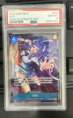 One Piece Awakening of the New Era - Ulti SR Alternate Alt Art #OP05-043 PSA 10 - Image 1