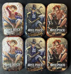 Lot of 6 (2 Full Sets) - Mini-Tin Pack Set Vol.2 - One Piece TCG - Sealed / New - Image 1