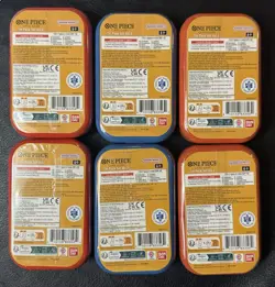 Lot of 6 (2 Full Sets) - Mini-Tin Pack Set Vol.2 - One Piece TCG - Sealed / New - Image 2