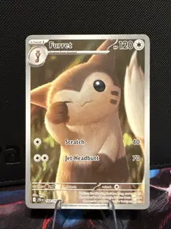 Pokemon TCG Furret Card 168/159 Journey Together Near Mint Condition - Image 1