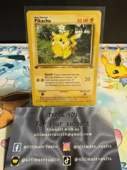 Pokemon TCG: 1999 Pikachu Pokemon Jungle 1st Edition #60/64 MP - Image 1