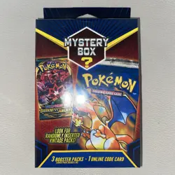 Pokemon Mystery Hanger Box Walmart 3 Booster Packs Vintage Packs Seeded 1:10 NEW 728192536908 - Image 1