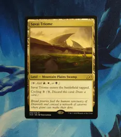 Savai Triome Ikoria: Lair of Behemoths Regular Rare Card 253/274 MTG - Image 1