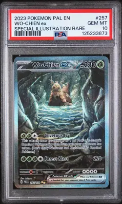 2023 POKEMON PAL EN-PALDEA EVOLVED SPECIAL ILLUSTRATION RARE WO-CHIEN EX PSA 10 - Image 1