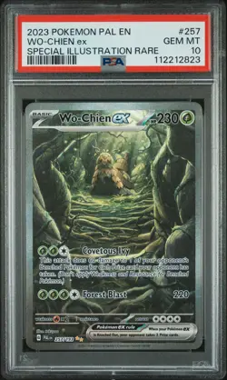 2023 POKEMON PAL EN-PALDEA EVOLVED SPECIAL ILLUSTRATION RARE WO-CHIEN EX PSA 10 - Image 1