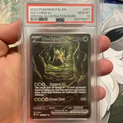 2023 Pokemon Paldea Evolved Wo-Chien Ex Special Illustration Rare #257 PSA 10 - Image 1