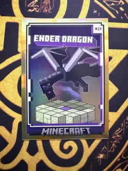 2024 Panini Minecraft Ender Dragon #19 Gold /49 Prizm Optichrome - Image 1