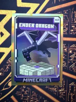 2024 Panini Minecraft Ender Dragon #19 Gold /49 Prizm Optichrome - Image 3