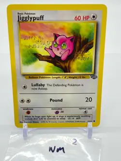 1999 JIGGLYPUFF - NM 54/64 JUNGLE Pokemon Card WOTC COMMON - Image 1