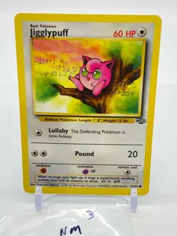 1999 JIGGLYPUFF - NM 54/64 JUNGLE Pokemon Card WOTC COMMON - Image 3