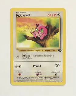Pokemon JIGGLYPUFF Card 54/64 Common Jungle NM Regular Near Mint Unlimited - Image 1