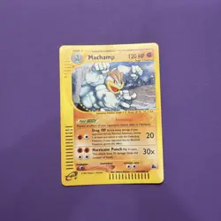 Pokemon TCG Machamp H15/H32 Skyridge Holo Rare HP PSA 1 CHANCE - Image 1