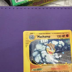 Pokemon TCG Machamp H15/H32 Skyridge Holo Rare HP PSA 1 CHANCE - Image 4